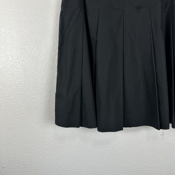 Marni Italy Skirt Women Size 42 US 6 Black Box Pleat Cotton Modern Chic Preppy - Picture 5 of 9